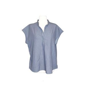 FIGS L Large Rafaela Oversized Scrub Top Graphite Gray